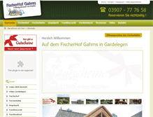 Tablet Screenshot of fischerhof-gahrns.de